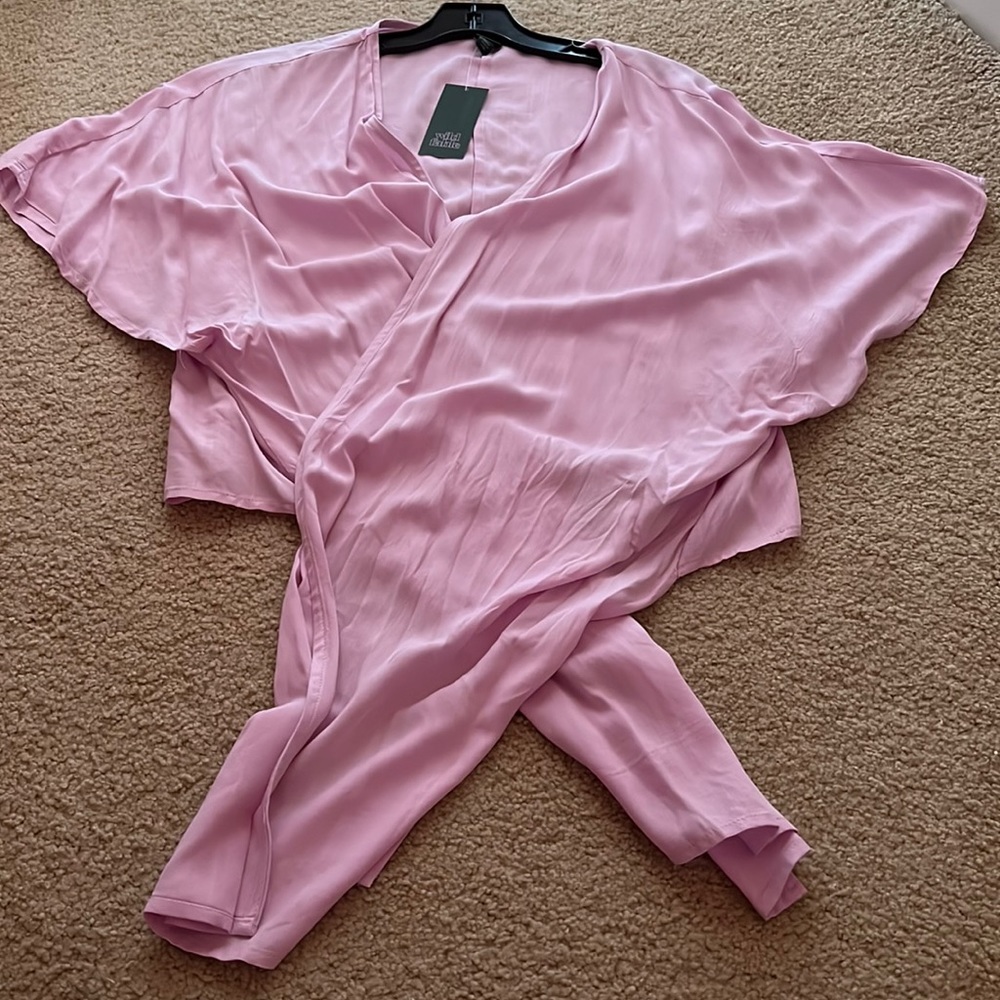 Pink coverup top